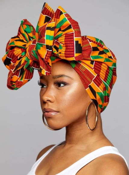 Turban Hair Tie (Ghana Kente)
